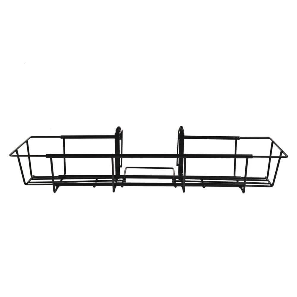 Gilbert & Bennett 24 in. Adjustable and Expandable Black Flower Box Holder