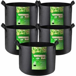 VIVOSUN 30 Gal. Heavy-Duty Nonwoven Fabric Plant Grow Bags with Handles (5-Pack)