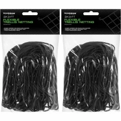 VIVOSUN 3 ft. x 3 ft. Elastic Trellis Netting with Hooks (2-Pack)