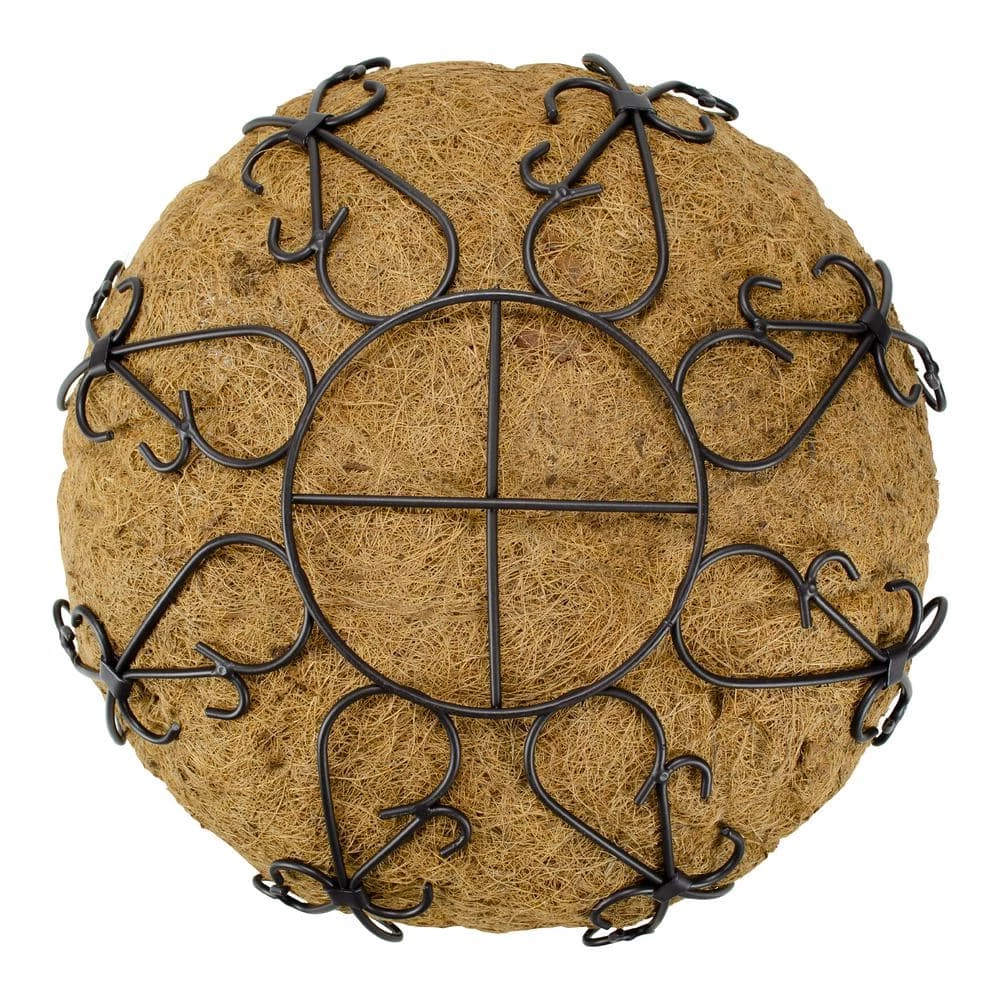 Gilbert & Bennett 14 in. Painted Steel Filigree Hanging Basket with Coco Liner - Image 2