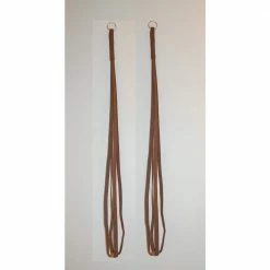 Primitive Planters 36 in. Brown Fabric Plant Hanger (2-Pack)