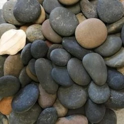Butler Arts 0.25 cu. ft. 20 lbs. 1/2 in. to 1-1/2 in. Mixed Button Mexican Beach Pebble
