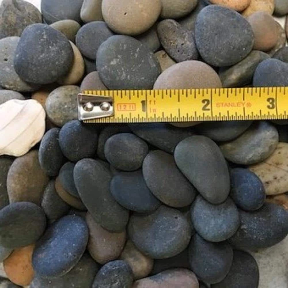 Butler Arts 0.50 cu. ft. 40 lbs. 1/2 in. to 1-1/2 in. Mixed Button Mexican Beach Pebble - Image 2