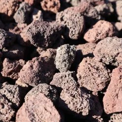 Butler Arts 5.4 cu. ft. 500 lbs. Small (1/2 in. to 1 in.) Burgundy Bulk Decorative Lava Rock