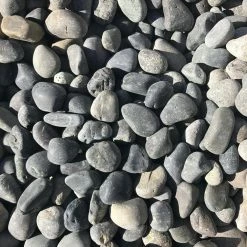 Butler Arts 3/4 in. to 2 in. Small Black Mexican Beach Pebble (500 lbs. Mini Sack)