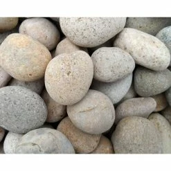 Butler Arts 1 in. to 3 in. Medium Buff Mexican Beach Pebble (500 lbs. Mini Sack)
