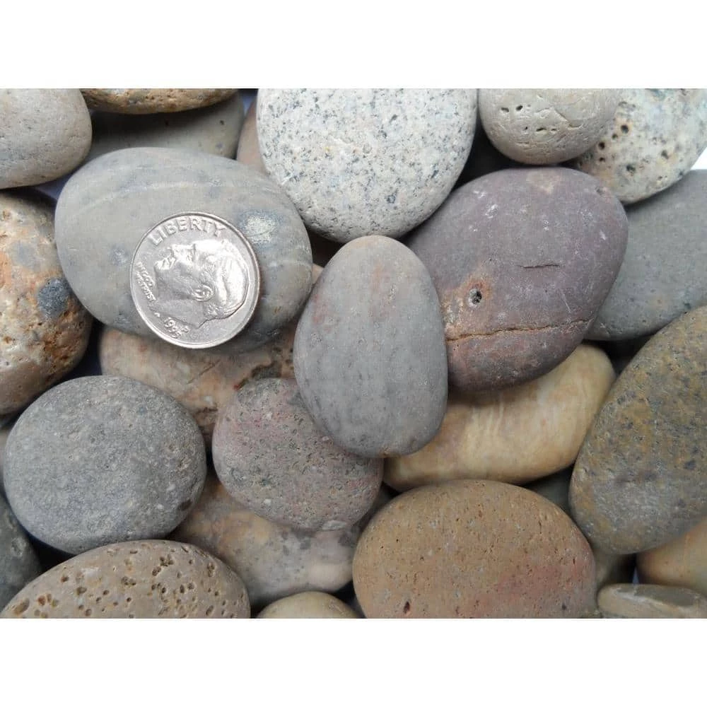 Butler Arts 1 in. to 3 in. Medium Buff Mexican Beach Pebble (500 lbs. Mini Sack) - Image 2