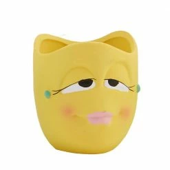 Primitive Planters Ceramic Lucy Boxed Best Buds Pot with Jute Hemp Hanger