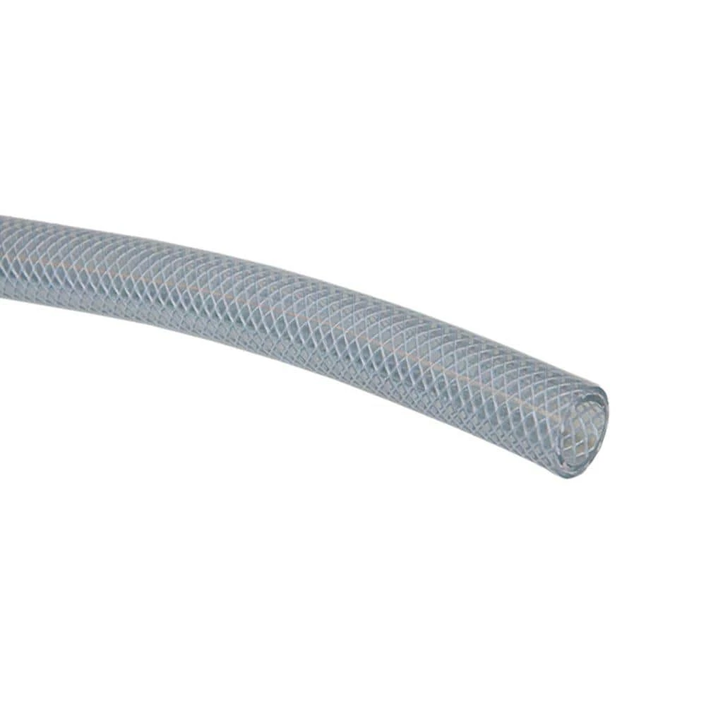 UDP 1/4 in. I.D. x 7/16 in. O.D. x 10 ft. Clear Braided Vinyl Tubing