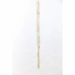 Primitive Planters 42 in. Ivory Woven Cotton Twisted Cord Plant Hanger