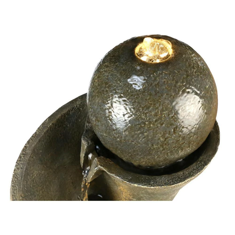 Maocao hoom Outdoor 3-Tier Rock Water Fountain with LED - Image 4