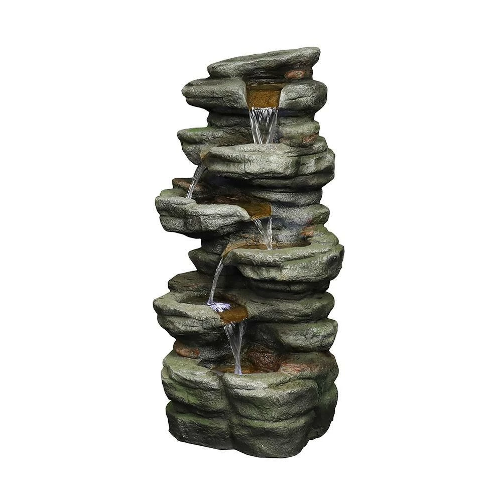 Maocao hoom 5-Tier Outdoor Water Fountain with LED - Image 5