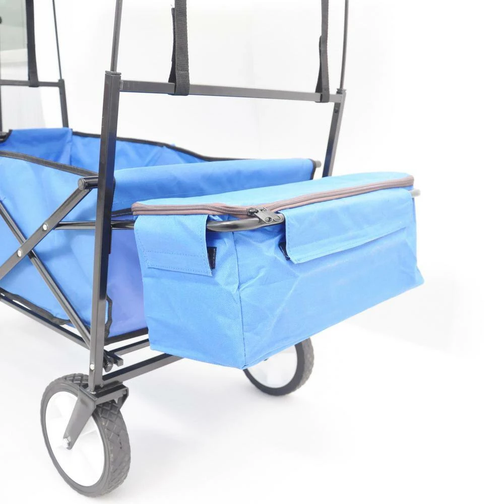 Maocao hoom Blue 3.5 cu.ft. Steel Garden Cart - Image 5