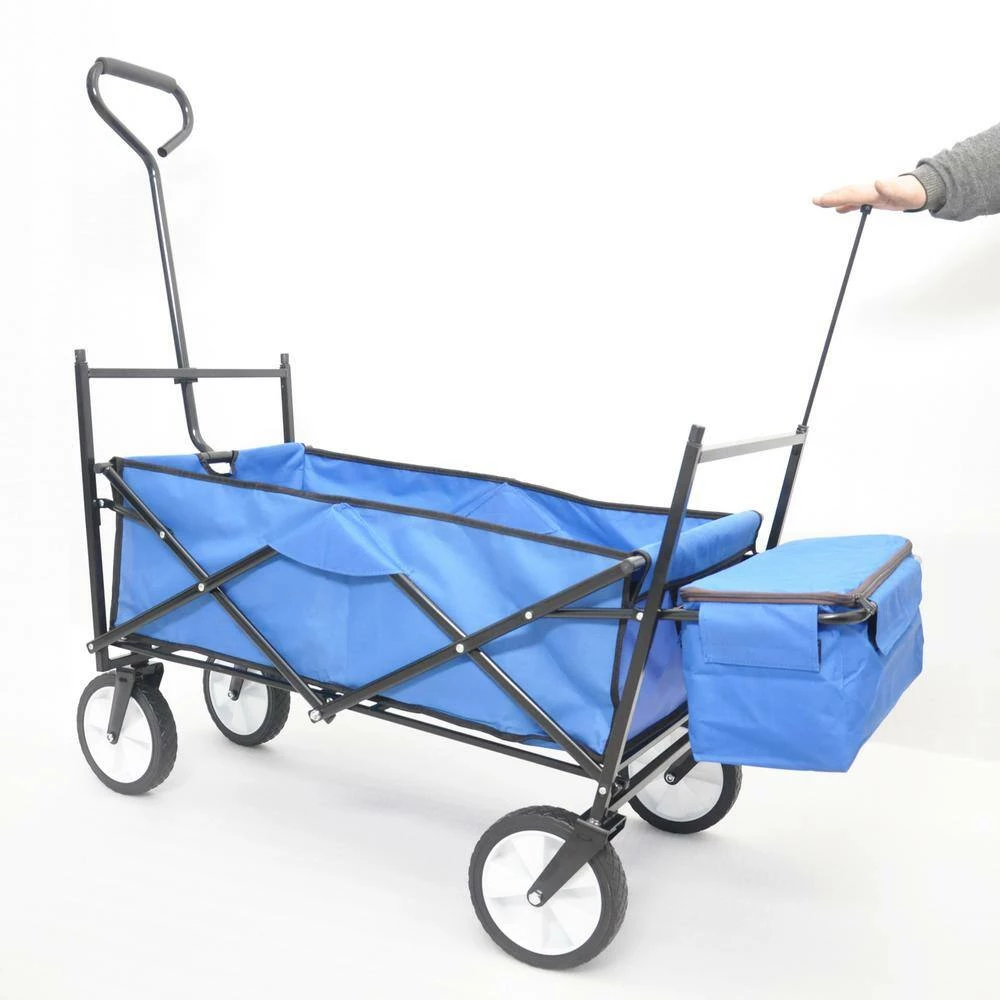 Maocao hoom Blue 3.5 cu.ft. Steel Garden Cart - Image 3