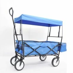 Maocao hoom Blue 3.5 cu.ft. Steel Garden Cart