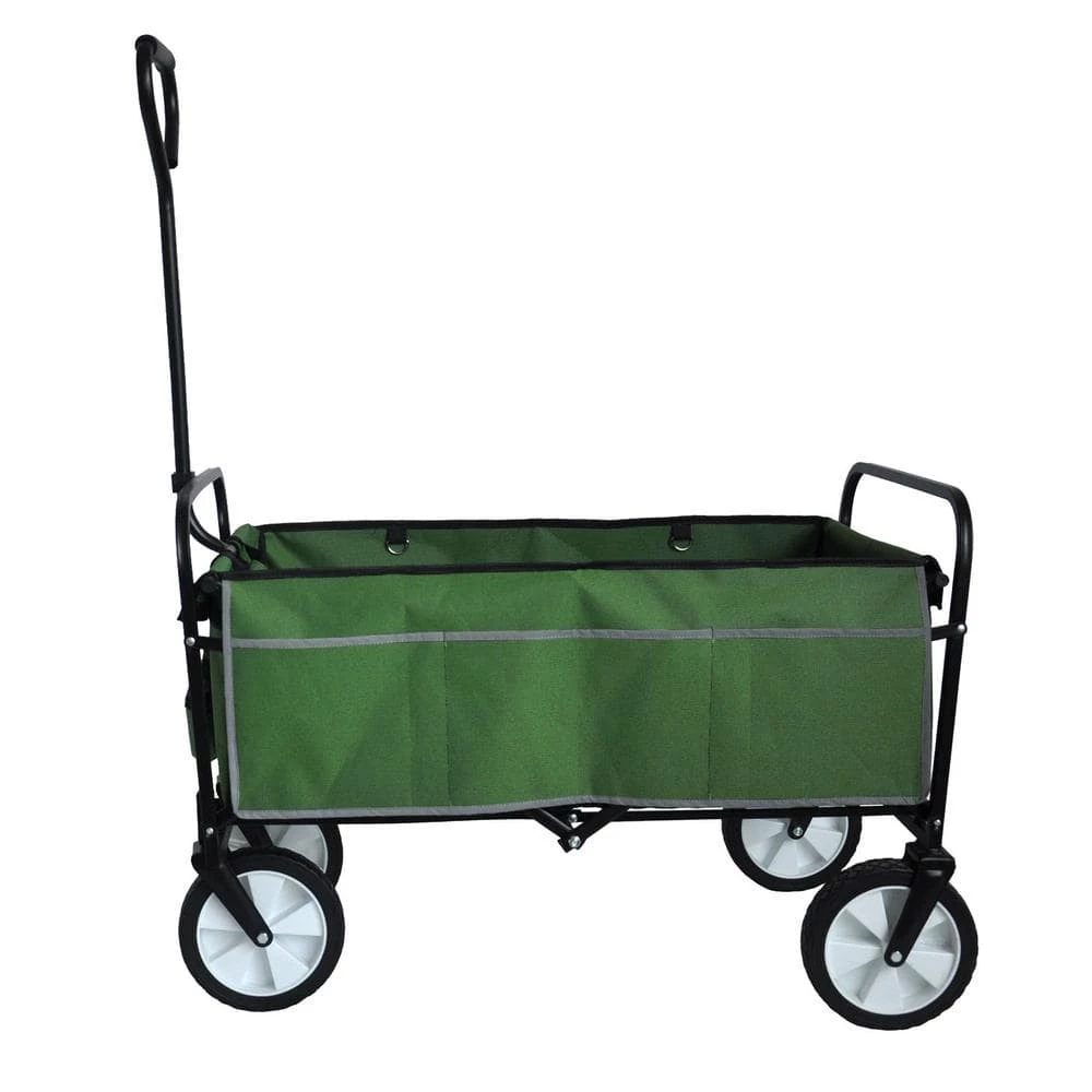 Maocao hoom 4 cu. ft. Green Steel Garden Cart