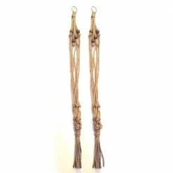 Primitive Planters 36 in. All Natural Jute Plant Hanger (2-Pack)
