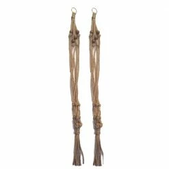 Primitive Planters 42 in. All Natural Jute Plant Hanger (2-Pack)