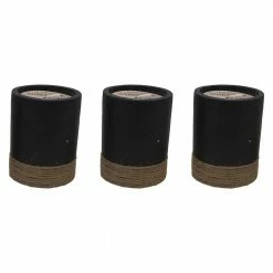 PATIO ESSENTIALS 4.8 oz. Cement Citronella Candle with Rope Accent (3-Pack)