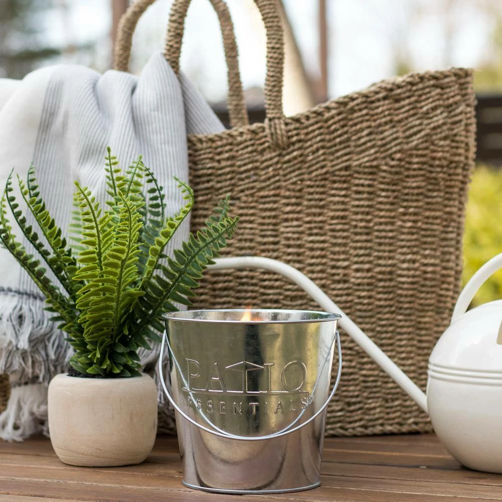 PATIO ESSENTIALS 17 oz. Citronella Candle Galvanized Bucket (4-Pack) - Image 5