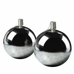 PATIO ESSENTIALS Stainless Round Tabletop Torch (2-Pack)