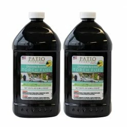 PATIO ESSENTIALS 100 oz. Citronella-Scented Torch Fuel With Pop Up Spout, 2-Pack
