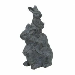 Seasonal Abode Inc JLJoy Dark Green Mgo Rabbits