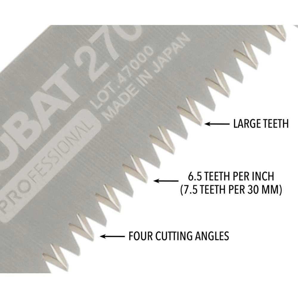 Silky ZUBAT 11 in. Hand Saw Replacement Blade - Image 3