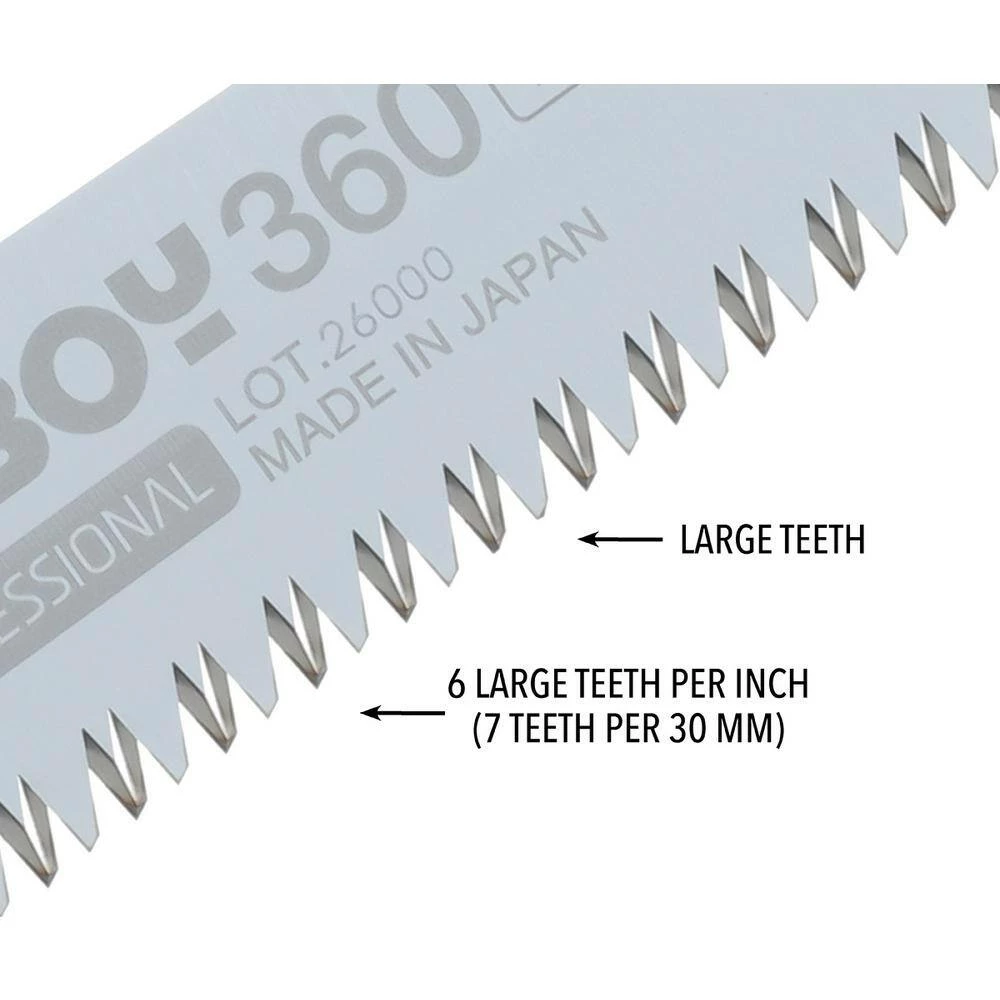 Silky BIGBOY 14 in. Large Teeth Folding Saw Replacement Blade - Image 3
