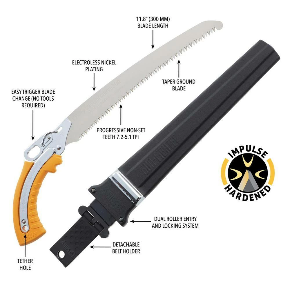 Silky Gunfighter 300 mm Curve Large Teeth Professional Saw - Image 2