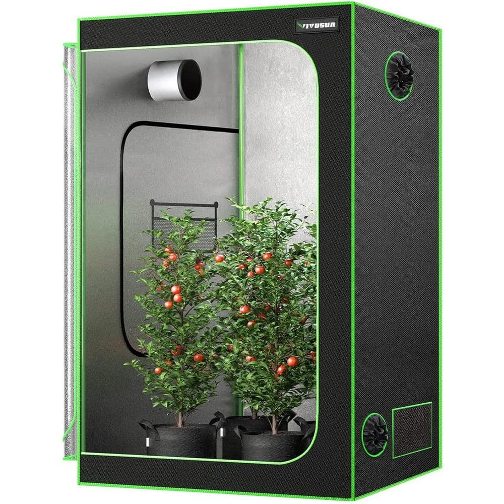 VIVOSUN 3 ft. x 1.5 ft. High Reflective Mylar Grow Tent with Observation Window and Floor Tray