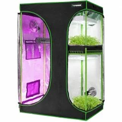 VIVOSUN 3 ft. L x 2 ft. L 2-in-1 Mylar Reflective Grow Tent for Indoor Hydroponic Growing System