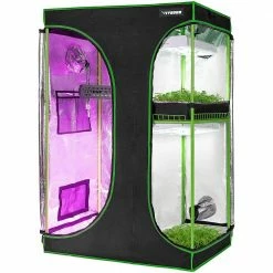 VIVOSUN 4 ft. x 3 ft. 2-in-1 Mylar Reflective Grow Tent for Indoor Hydroponic Growing System