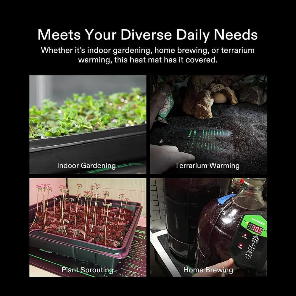 VIVOSUN 20 in. x 20.75 in. Durable Waterproof Seedling Heat Mat - Image 6