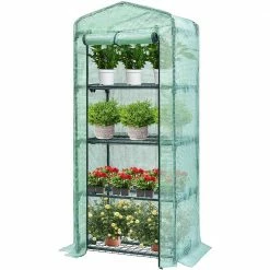 VIVOSUN 4-Tier 26.77 in. W x 19.1 in. D x 63 in. H Mini Portable Greenhouse