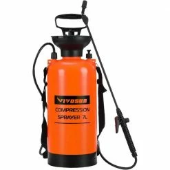 VIVOSUN 1.85 Gal. Pump Pressure Sprayer with Adjustable Shoulder Strap and Pressure Relief Valve
