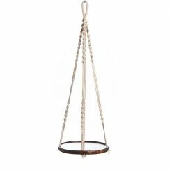 Primitive Planters 36 in. Cotton Wooden Shelf Hanger